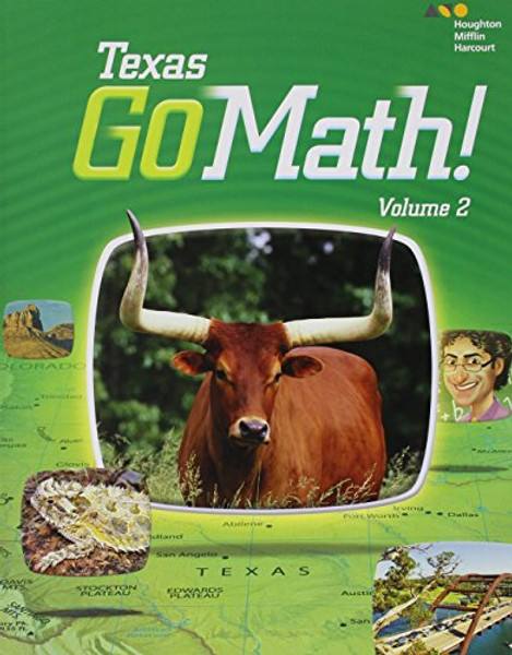 Houghton Mifflin Harcourt Go Math! Texas: Student Edition, Volume 2 Grade 1 2015