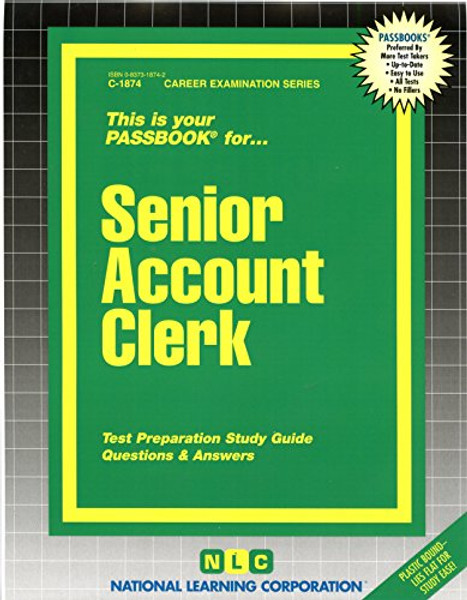 Senior Account Clerk(Passbooks) (Passbooks for Career Opportunities)