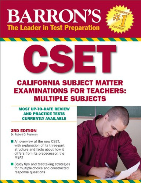 Barron's CSET: California Subject Matter Exams for Teachers: Multiple Subjects