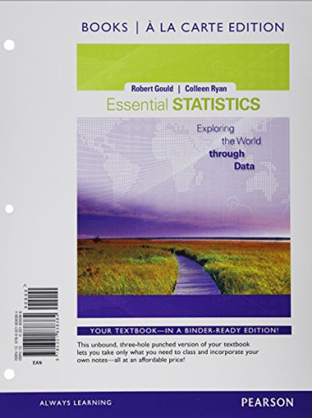 Essential Statistics, Books a la Carte Edition Plus NEWMyStatLab with Pearson eText -- Access Card Package