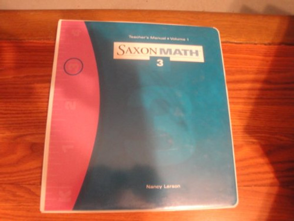 Saxon Math: Teacher's Manual, Vol. 1, Grade 3