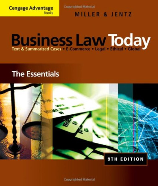 Cengage Advantage Books: Business Law Today: The Essentials