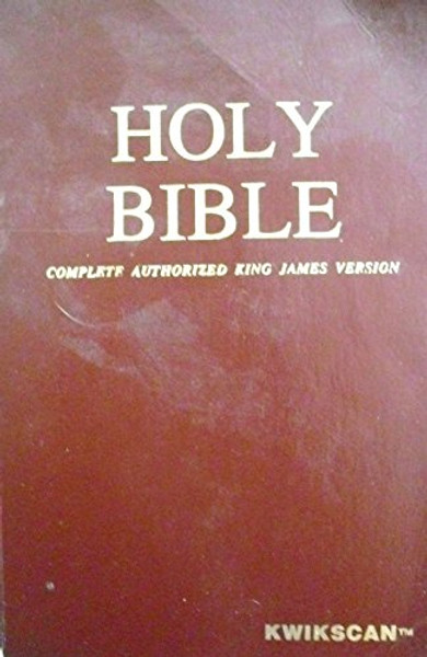 Kwikscan Holy Bible: Complete Authorized King James Version