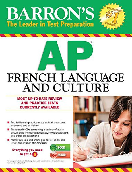 Barron's AP French Language and Culture with MP3 CD (Barron's AP French (W/CD))