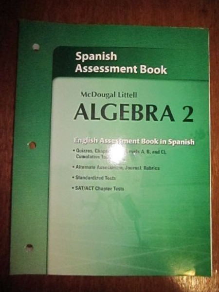 Holt McDougal Larson Algebra 2: Assessment Book