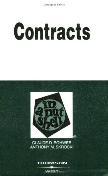 Contracts in a Nutshell (In a Nutshell (West Publishing))