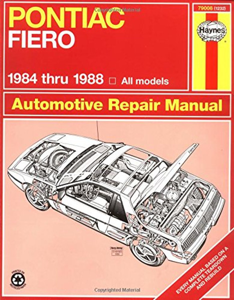 Pontiac Fiero '84'88 (Haynes Repair Manuals)