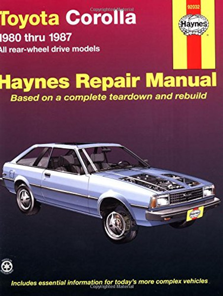 Toyota Corolla (rwd) '80'87 (Haynes Repair Manuals)