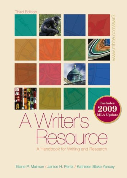 A Writer's Resource (spiral-bound) 2009 MLA Update, Student Edition