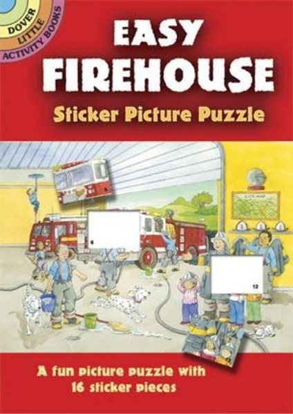 Easy Firehouse Sticker Picture Puzzle (Dover Little Activity Books)