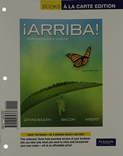 Arriba!: Comunicacin y cultura, Books a la Carte Edition (6th Edition)
