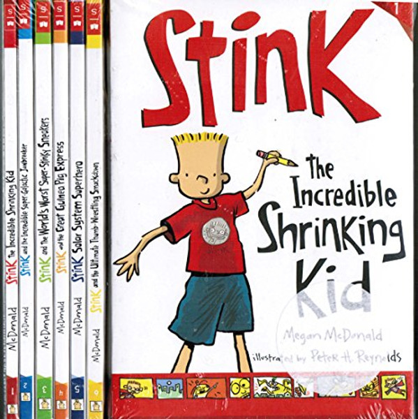 Stink 6 Book Set: Incredible Shrinking Kid / Super-galactic Jawbreaker / World's Worst Super-stinky Sneakers / Great Guinea PIG Express / Solar System Superhero / the Ultimate Thumb-wrestling Smackdown