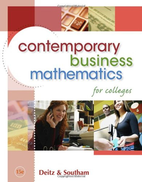 Contemporary Business Mathematics for Colleges (with CD-ROM)