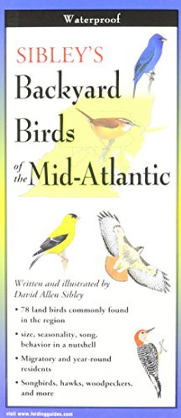 Sibley's Backyard Birds of the Mid-Atlantic & South-Central States (Foldingguides)