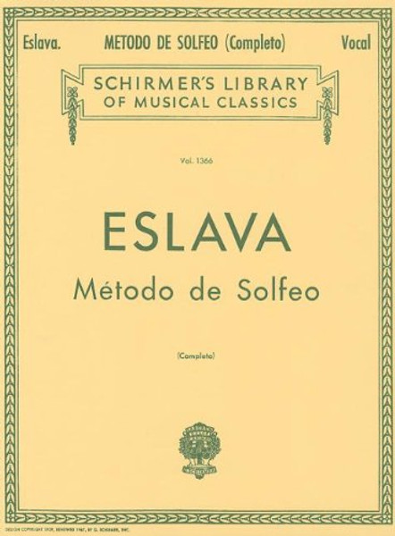 Metodo de Solfeo - Complete: Voice Technique (Schirmer's Library of Musical Classics)