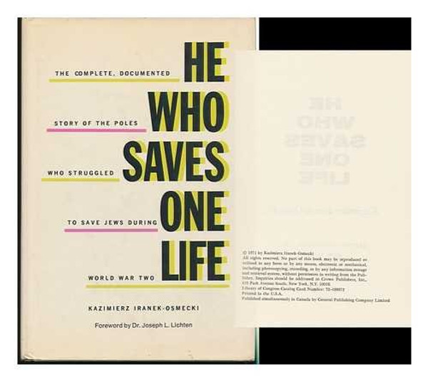 He Who Saves One Life