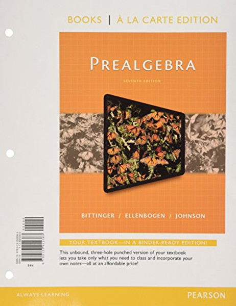 Prealgebra, Books a la Carte Edition (7th Edition)