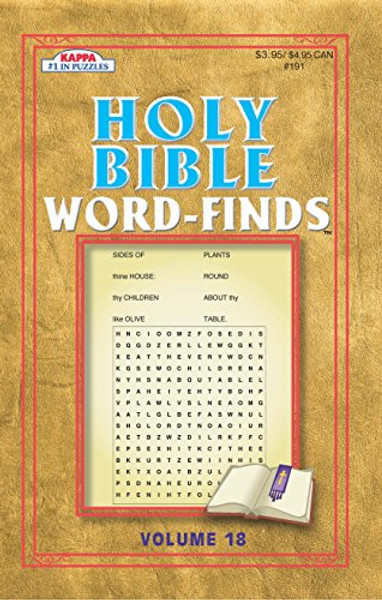 Holy Bible Word Find Puzzle Book-Word Search Volume 18