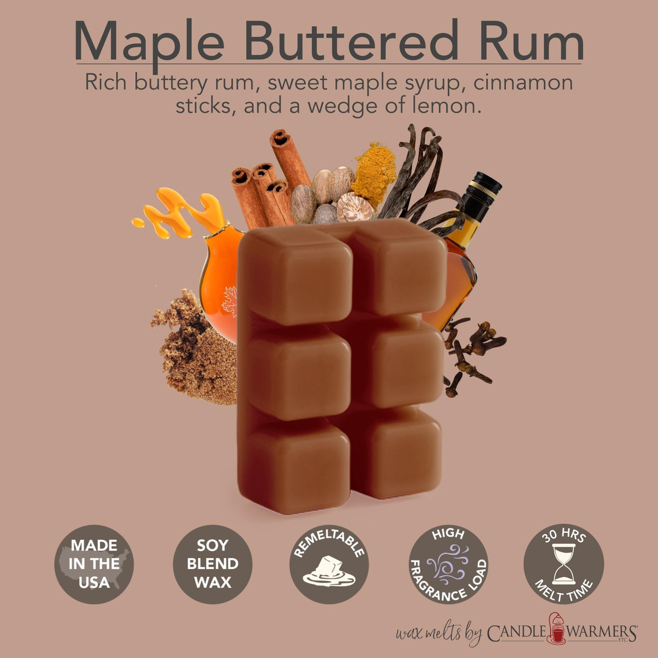 Maple Buttered Rum Classic Wax Melts