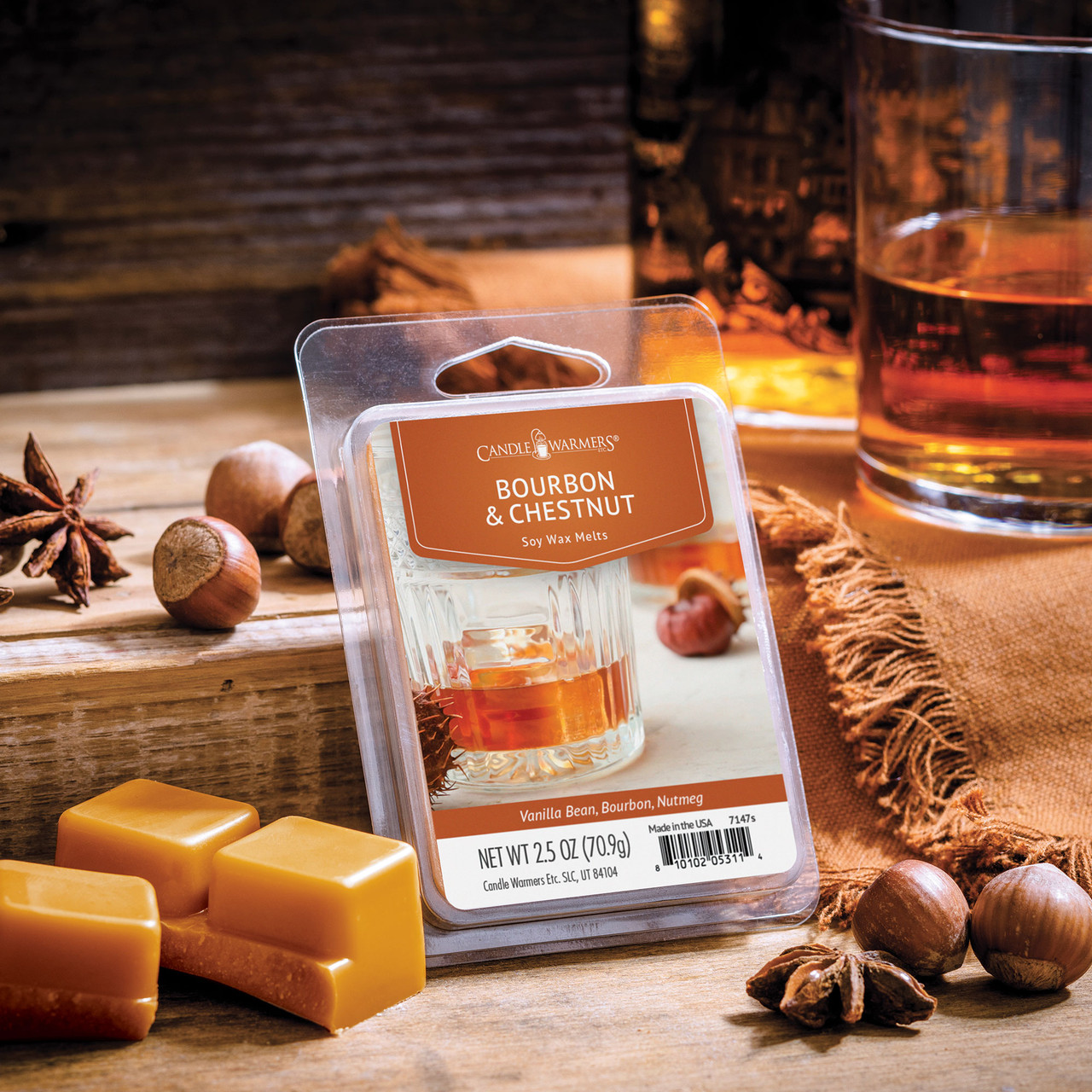 Bourbon & Chestnut Classic Wax Melts