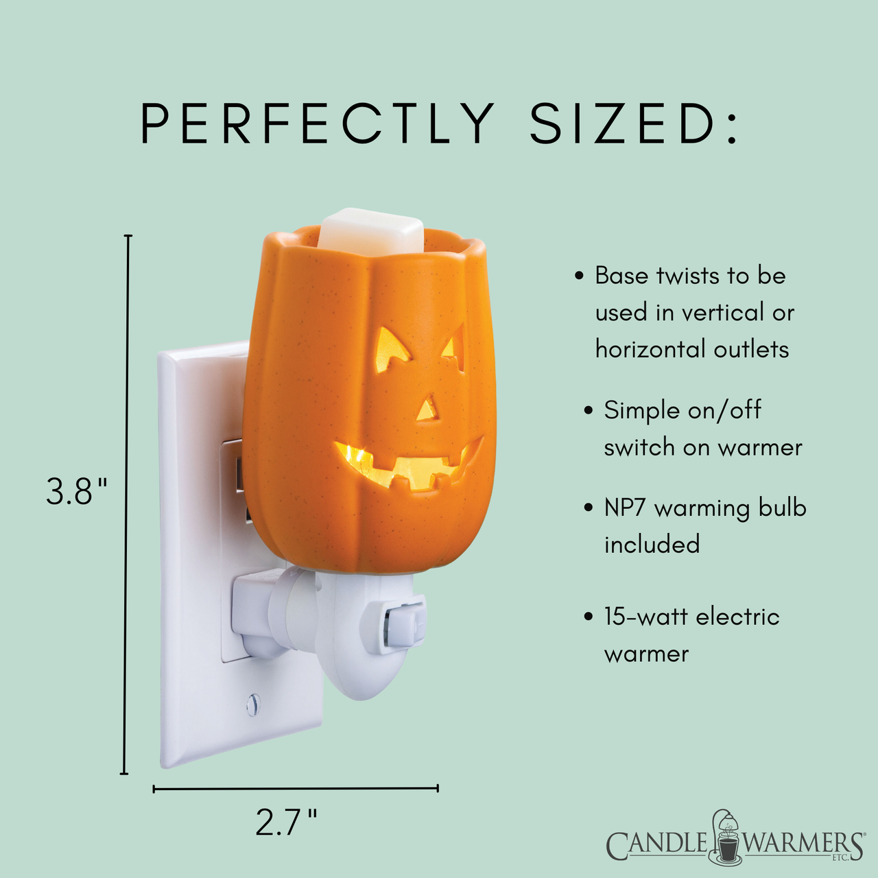 Jack O' Lantern Pluggable Fragrance Warmer