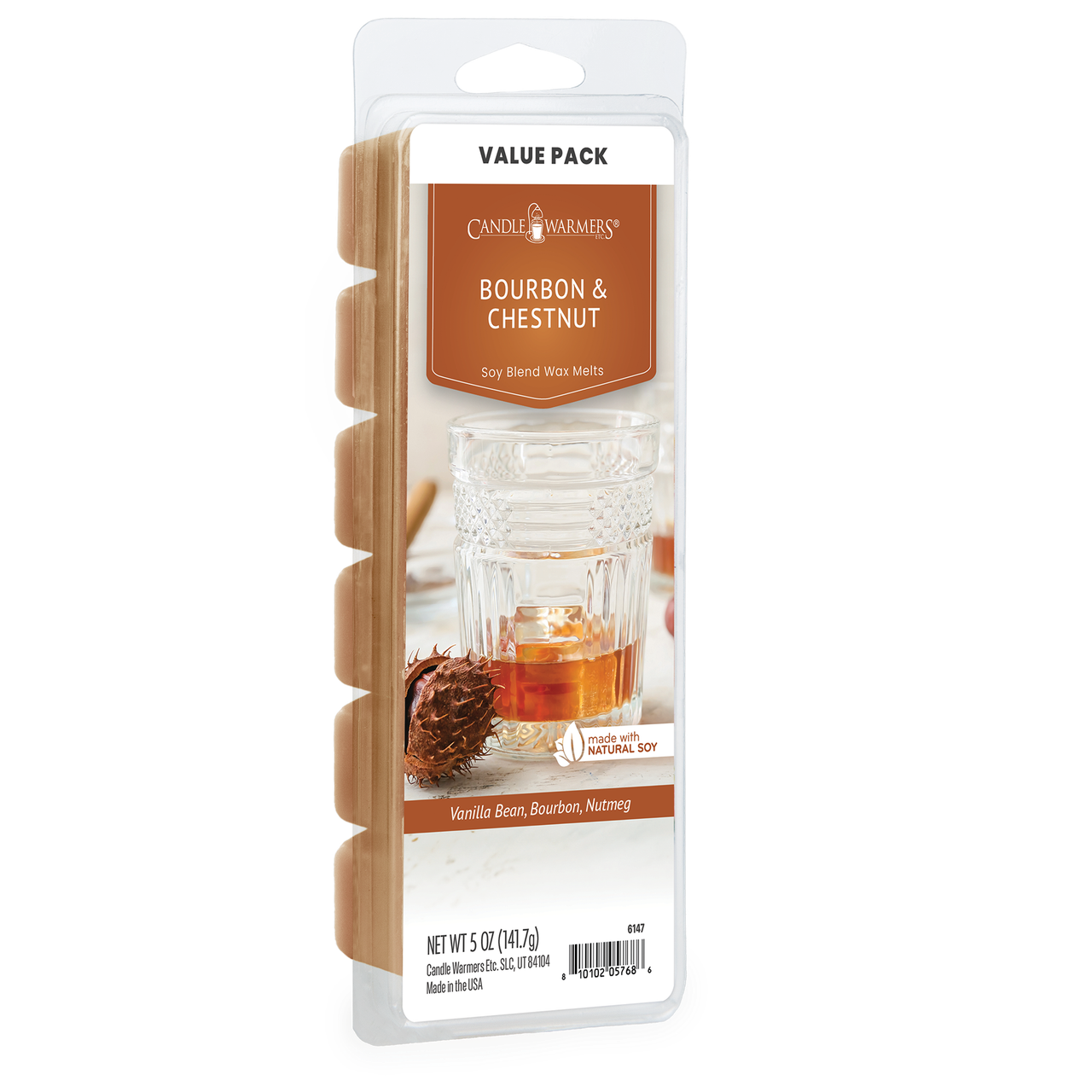 Bourbon & Chestnut Wax Melts 5oz