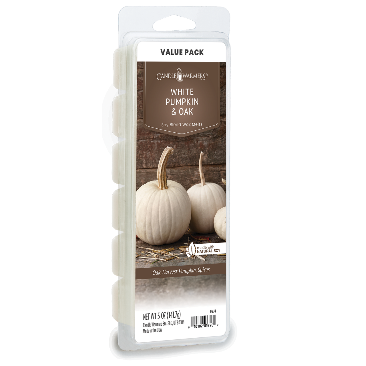 White Pumpkin & Oak Classic 5oz Wax Melt
