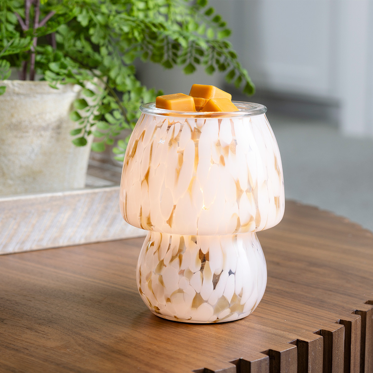 Art Glass Lamp Vintage Bulb Illumination Fragrance Warmer