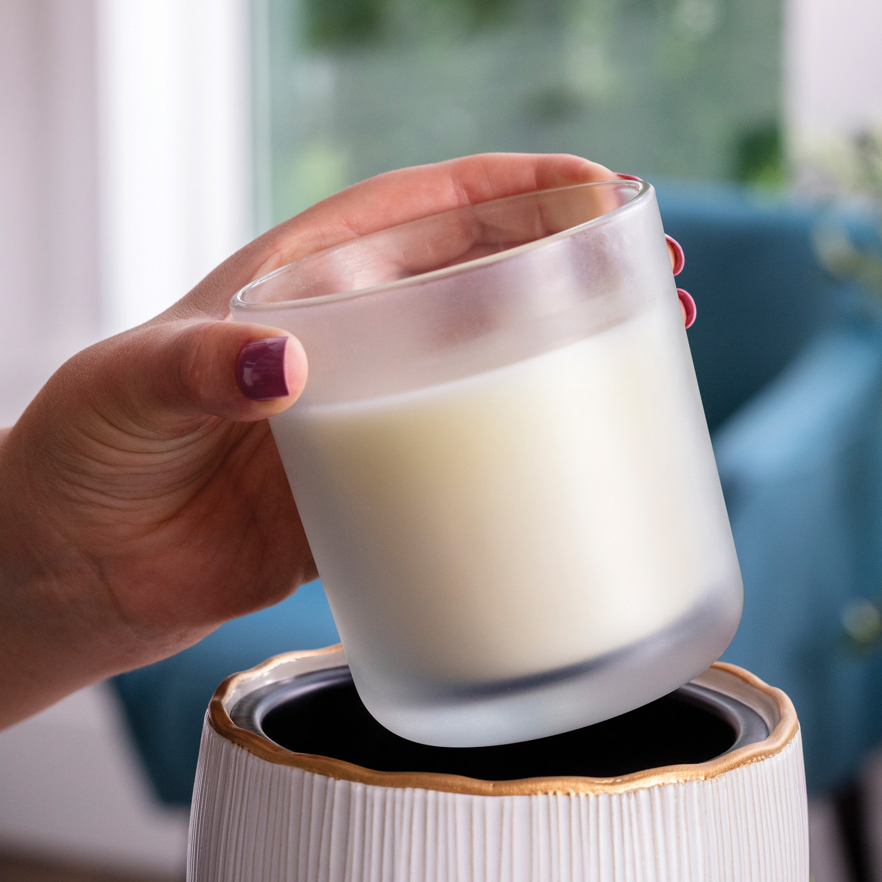 Golden Ridges Crock Candle Warmer