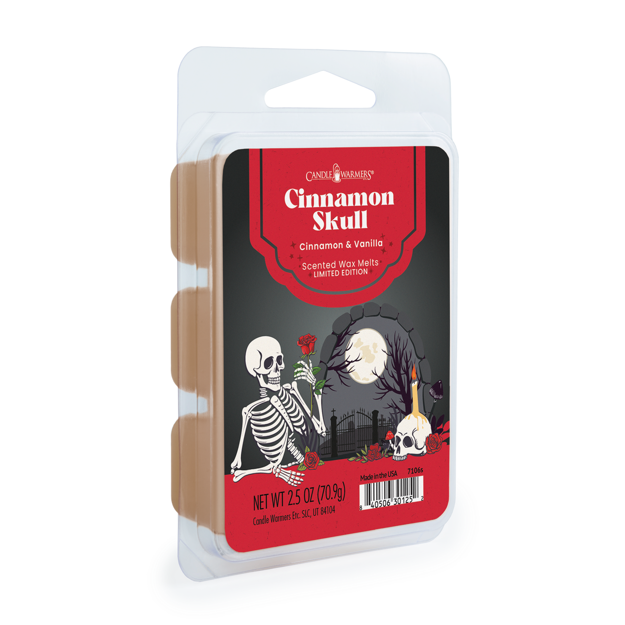 Cinnamon Skull Limited Edition 2.5 oz Halloween Wax Melt