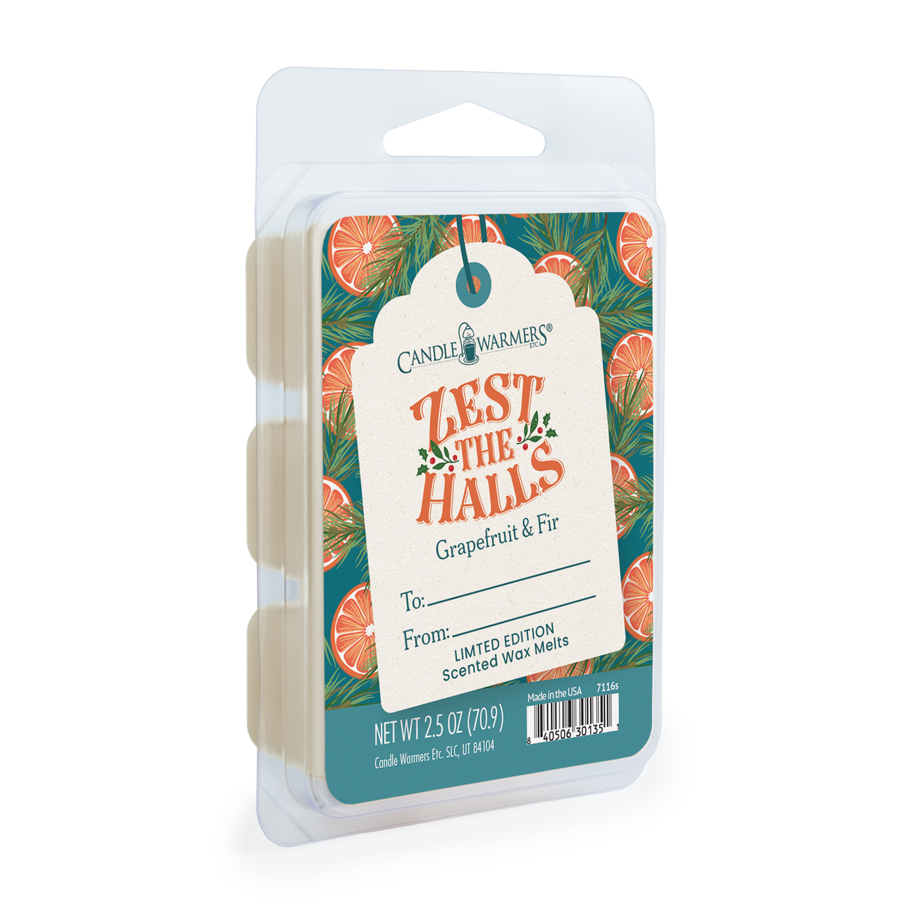 Zest The Halls Limited Edition 2.5 oz Christmas Wax Melt