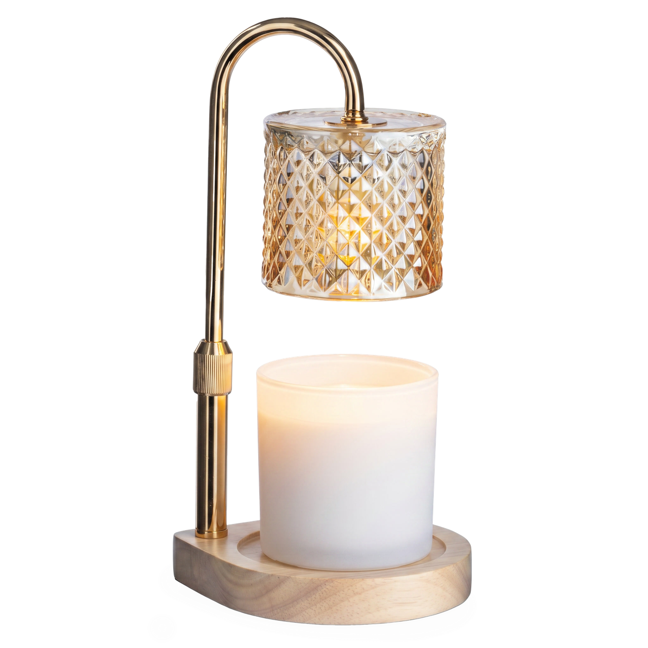 Champagne Crystal Candle Warmer Lamp