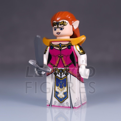 Zelda Brunette Custom Figures, Legend of Zelda