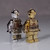 Rare Chrome C-3PO Custom Set Of 2 Gold/Silver Figures Star Wars