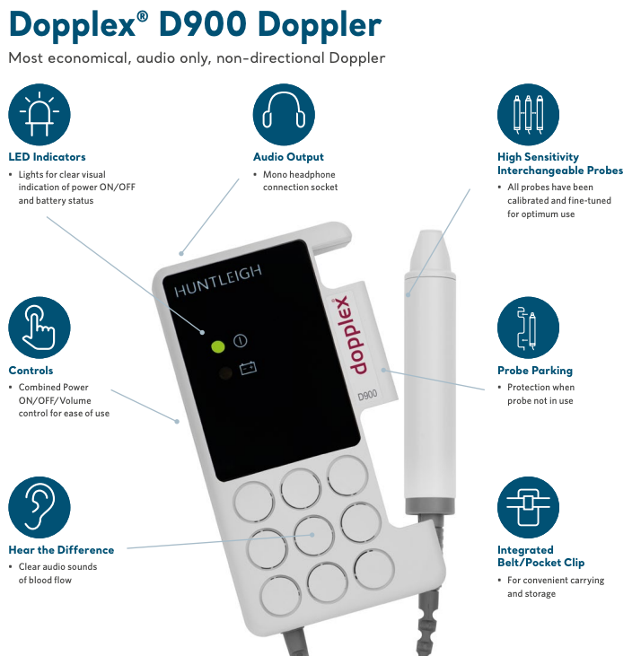 D900 Mini Dopplex, Huntleigh Cascade Health Care