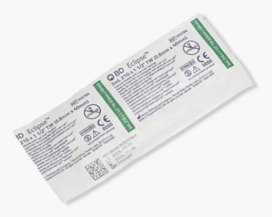 3 mL, Safety Syringe with Needle