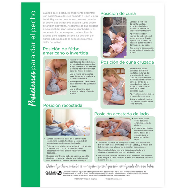 Positions for Breastfeeding Tear Pad