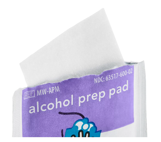 Alcohol Prep Pads 70% Medium