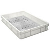 Tray with stainless riser