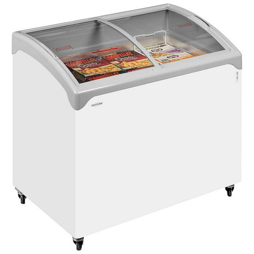 NIC SCEB Range Sliding Curved Glass Lid Chest Freezer - NIC500SCEBP