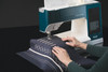 PFAFF performance icon Sewing Machine for ultimate performance and connectivity. Connect to Wifi and mySewnet embroidery library for sophisticated sewing