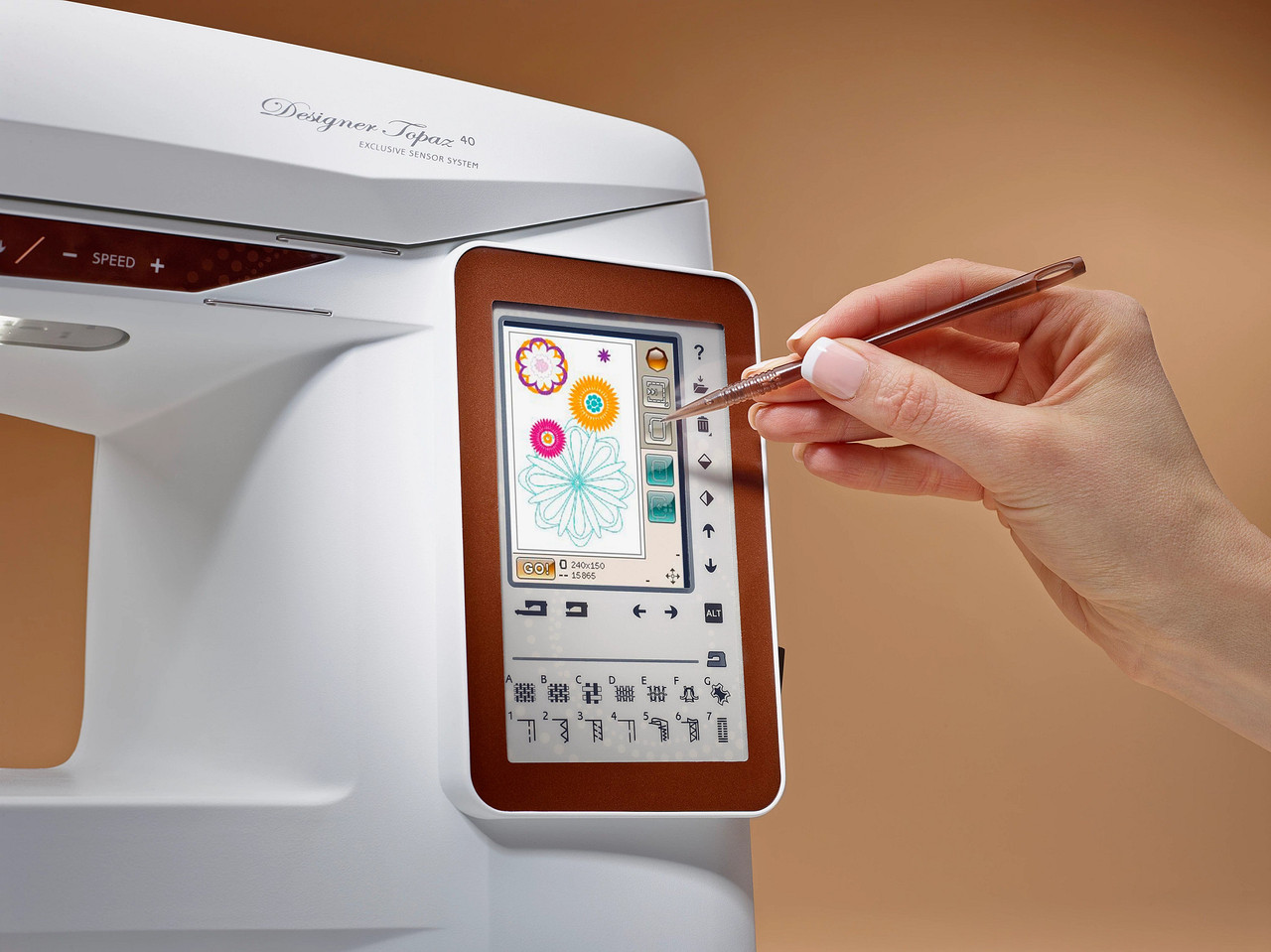 HUSQVARNA® VIKING® DESIGNER TOPAZ™ 40 Sewing & Embroidery Machine
