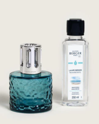 MIRAGE AZURE FRAGRANCE LAMP GIFT SET WITH OCEAN BREEZE