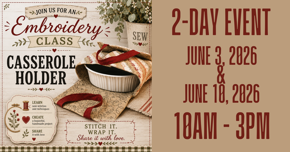 CASSEROLE HOLDER - 2 DAY EVENT!