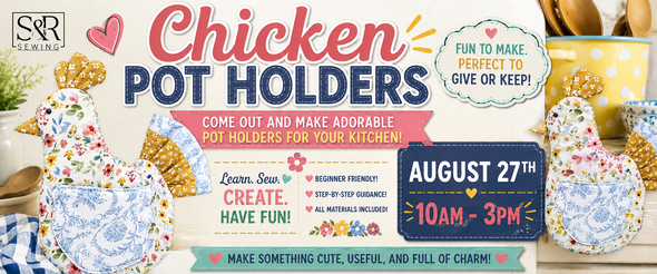 CHICKEN POT HOLDERS CLASS