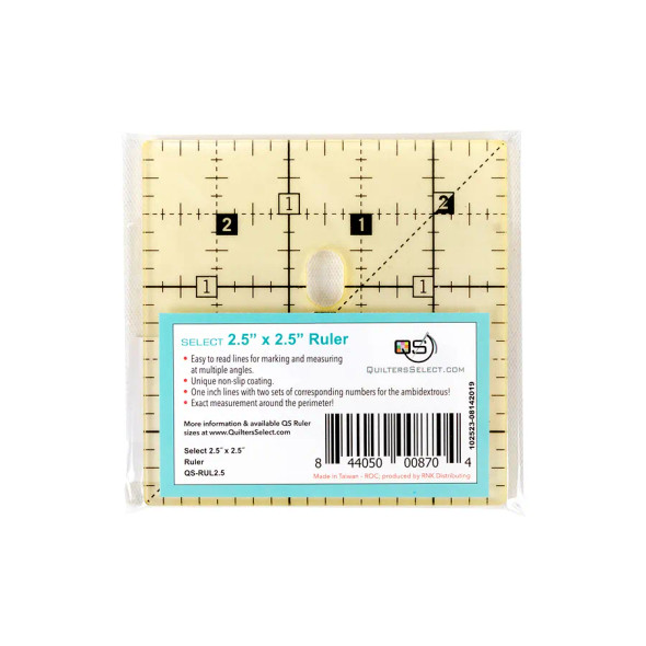 Quilter's Select 2.5" x 2.5" Ruler
