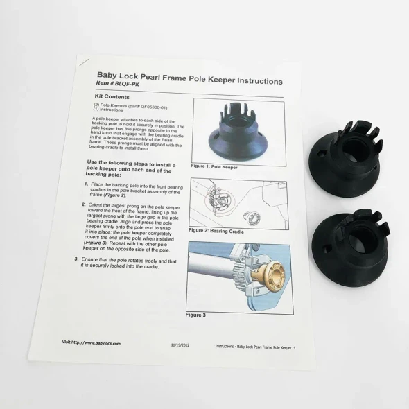 POLE KEEPER SET PEARL FRAME INCL 2 POLE KEEPERS AND INSTR