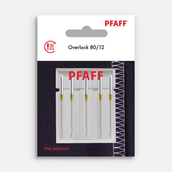 Pfaff Needles Overlock Size 80/12 - 5pk #821311096