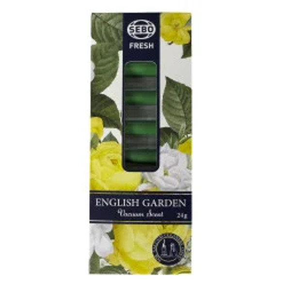 SEBO FRESH Vacuum Air Scents (Tri-Pack), 1 display with 36 packs of 8 sticks, 12 of each scent