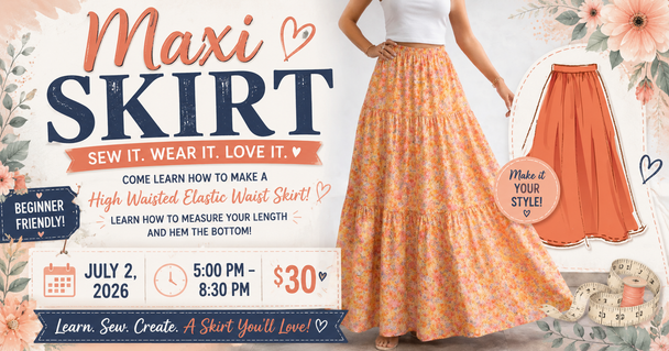 MAXI SKIRT - BEGINNER GARMET SEWING